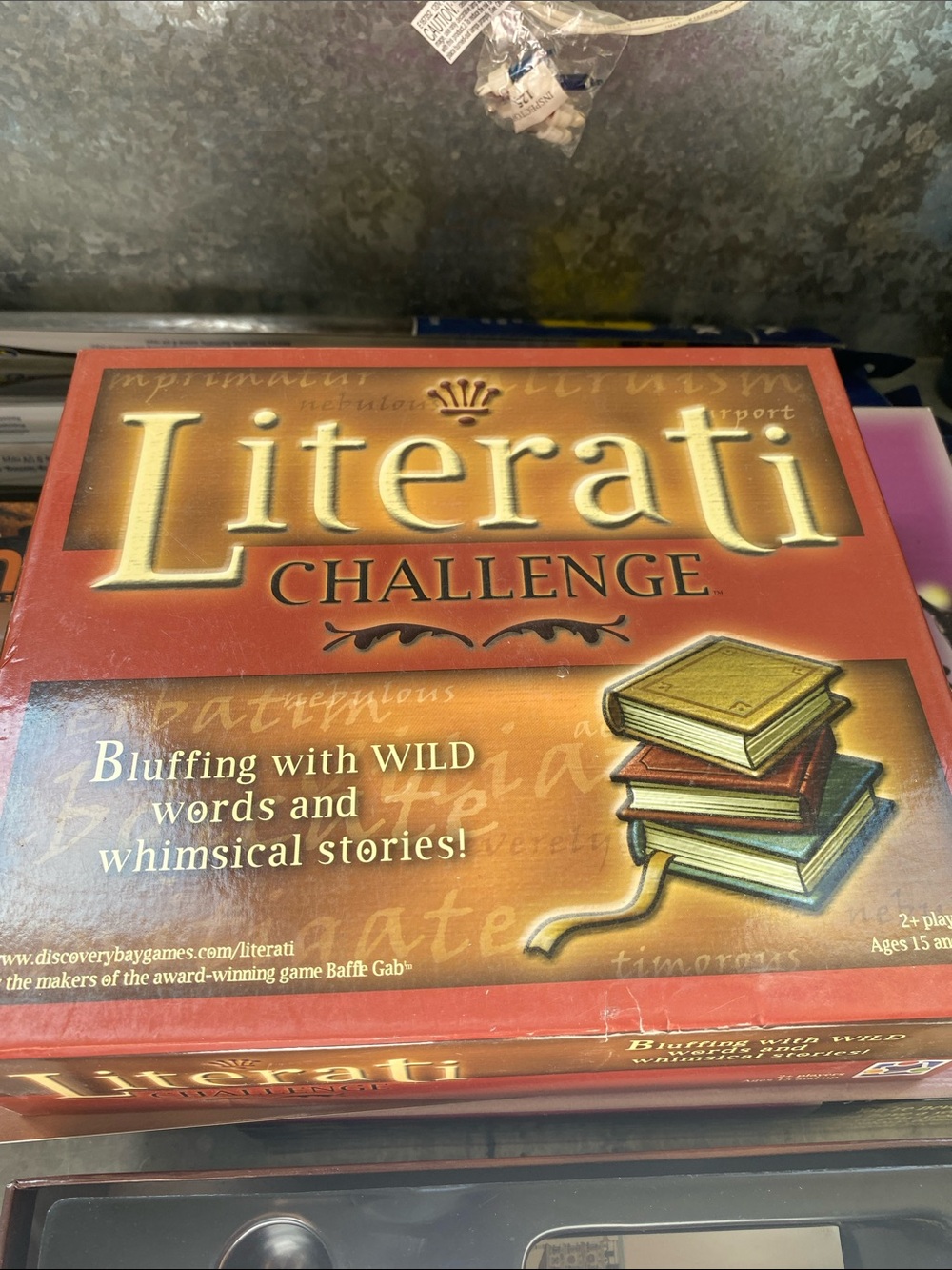 Literati Challenge Board Game - Red and Gold Box
